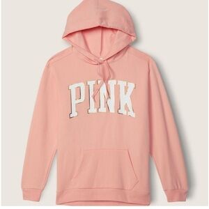 Victoria’s Secret PINK Everyday Lounge Campus Pullover Hoodie SweatShirt NWT
